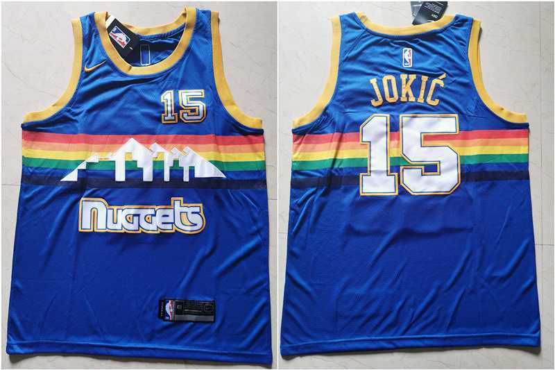 Nuggets 15 Nikola Jokic Blue Nike Swingman Jersey,We sell and wholesale Nuggets 15 Nikola Jokic Blue Nike Swingman Jersey on line form chian!